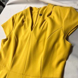 Sharagano Yellow Dress